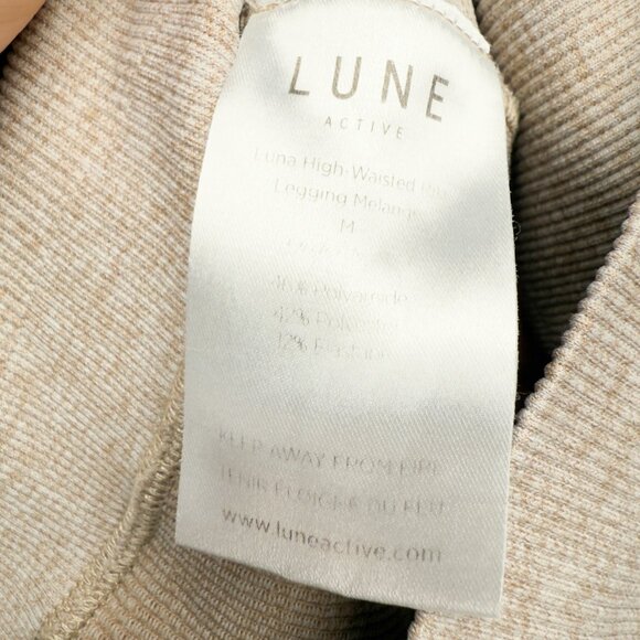 LUNE ACTIVE Ribbed Sport Luna Beige Leggings Size M - Picture 9 of 9